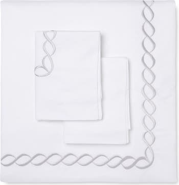 Rope Embroidered 600 Thread Count Cotton 2-Piece Duvet Set