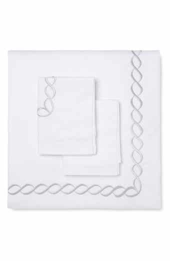 MELANGE HOME Rope Embroidered 600 Thread Count Cotton 2-Piece Duvet Set