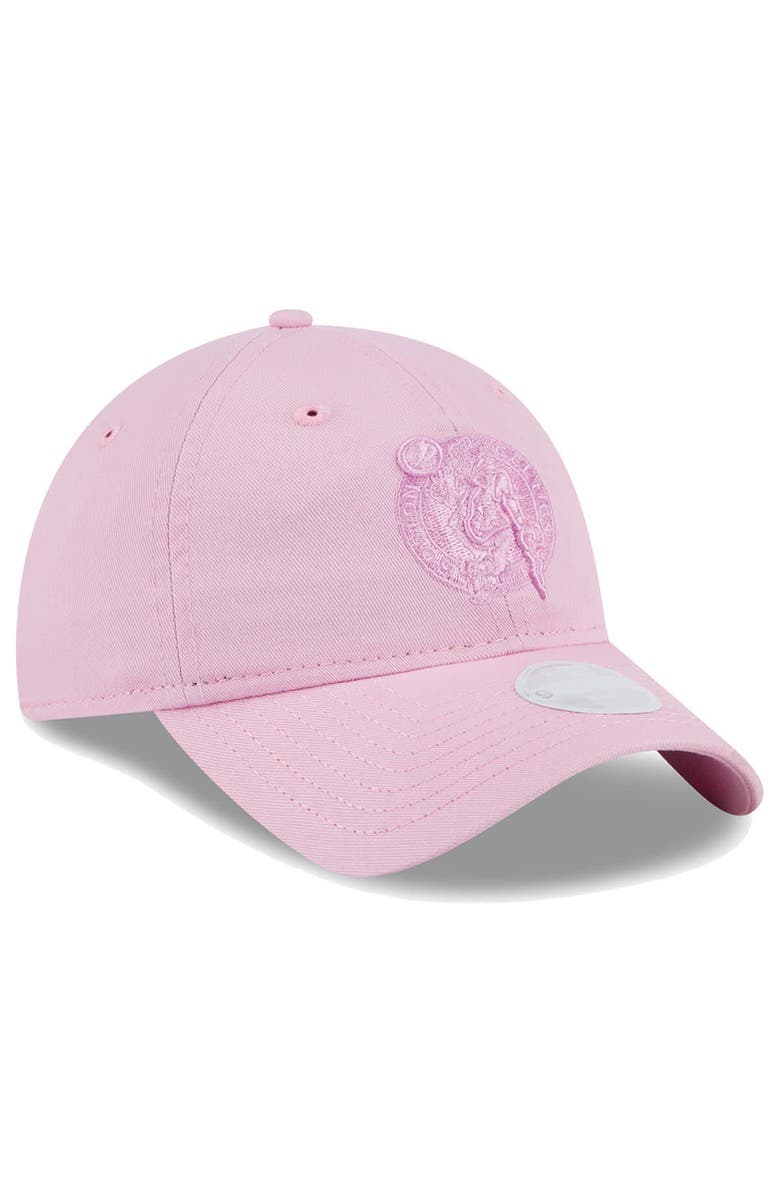 New Era Women's New Era Pink Boston Celtics Colorpack Tonal 9TWENTY Adjustable Hat, Alternate, color,