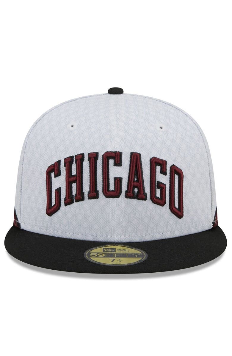 New Era Men's New Era  Black Chicago Bulls 2022/23 City Edition Official 59FIFTY Fitted Hat, Alternate, color, 