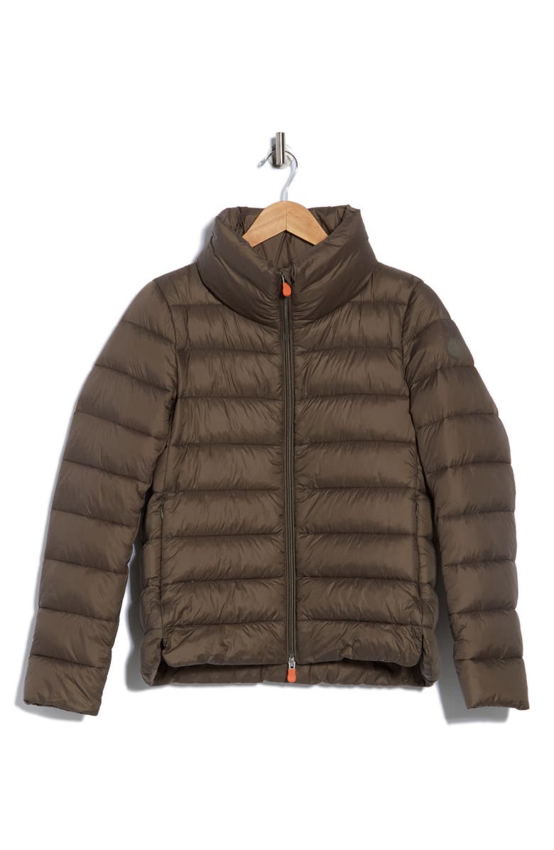 Save The Duck Eleanora Puffer Jacket, Alternate, color, Mud Grey