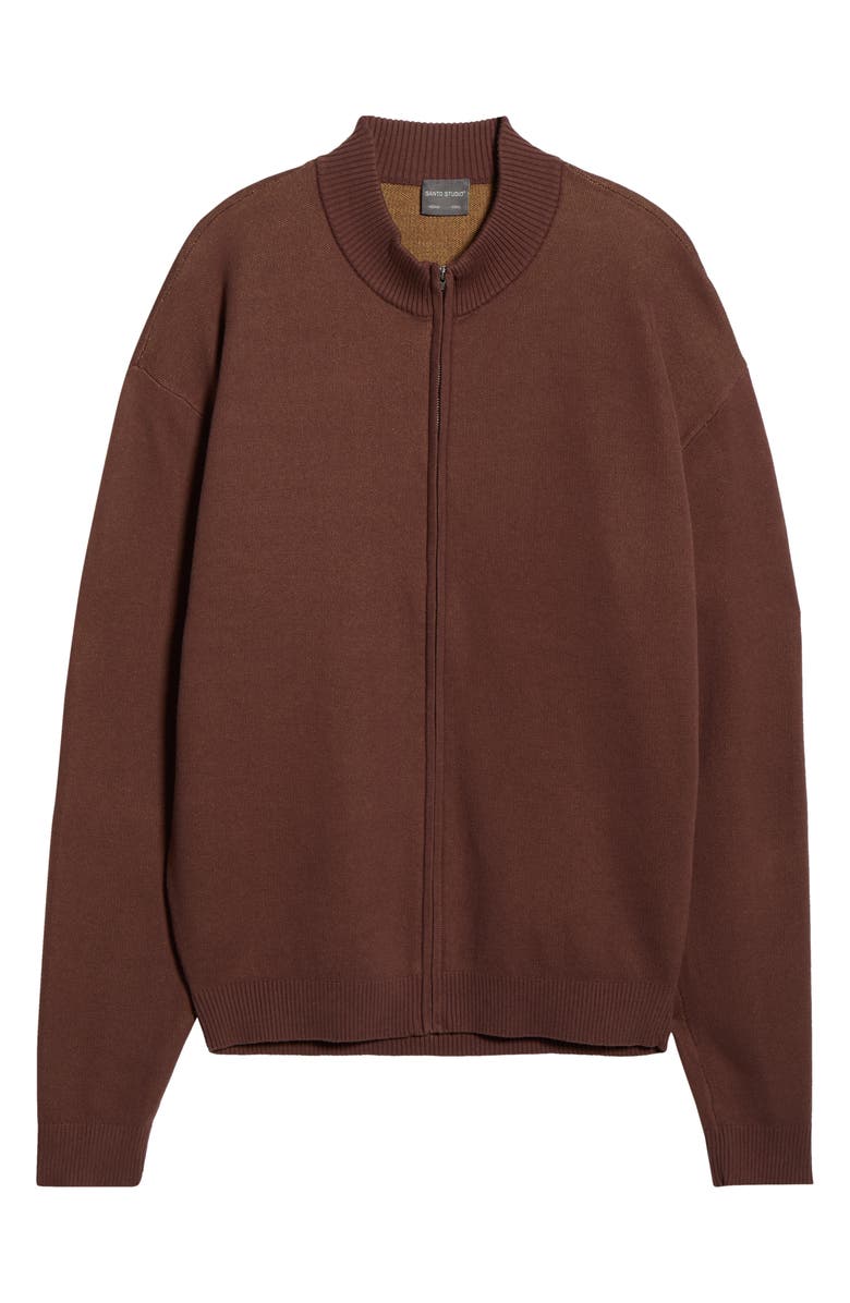 SANTO STUDIO Be Kind Sweater Jacket, Alternate, color, Brown