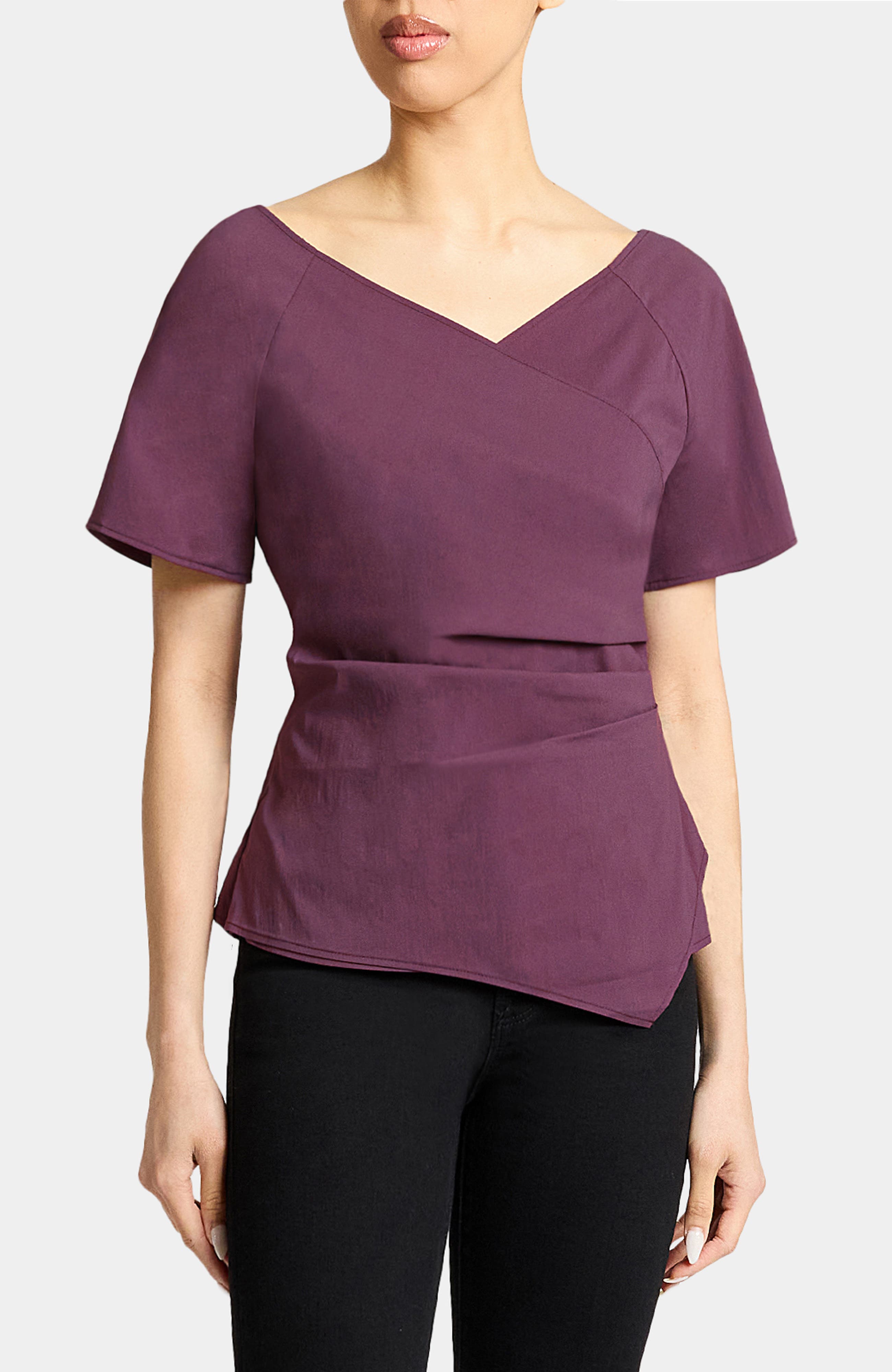 MURPHY Short Sleeve Wrap Top