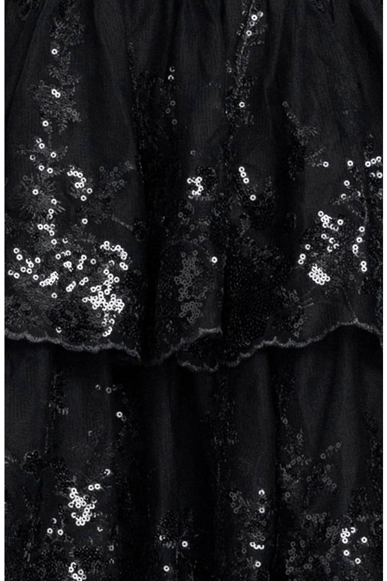 Sequin Lace Minidress, Alternate, color, BLACK