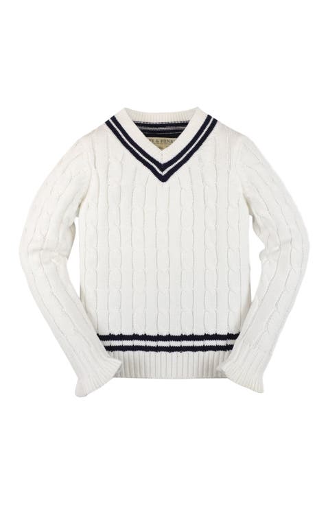 Girls' Ruffle Cuff Cricket Sweater, Kids