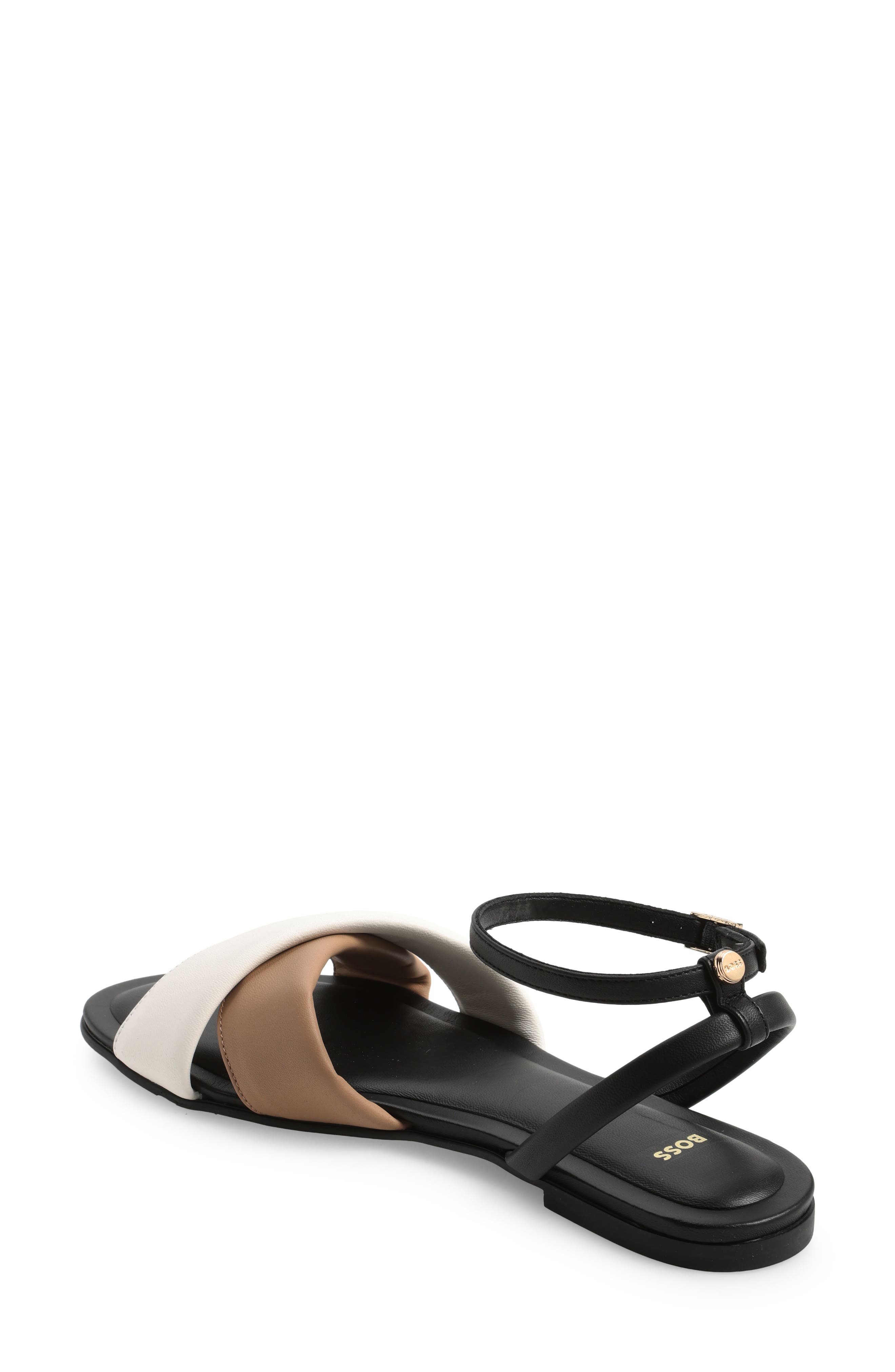 BOSS Millie Ankle Strap Sandal, Alternate, color, Black
