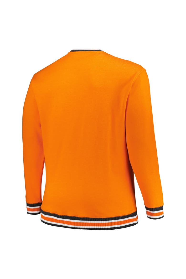 Men's New Era Orange Cincinnati Bengals Big & Tall Pullover Sweatshirt, Alternate, color, Orange