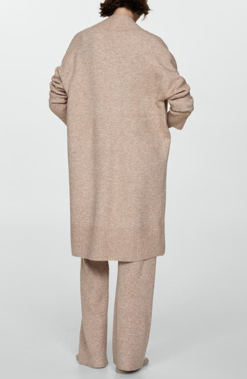 Mango Cardigan Maille Oversize In Sand