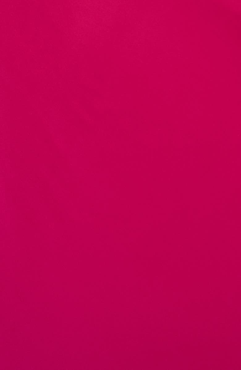 Adrianna Papell Open Back Satin Gown, Alternate, color, Bright Rose