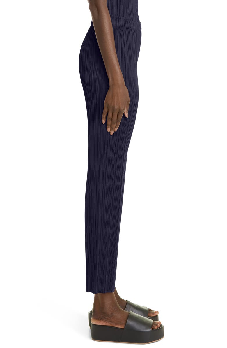 Pleats Please Issey Miyake Pleated Ankle Pants, Alternate, color, Navy