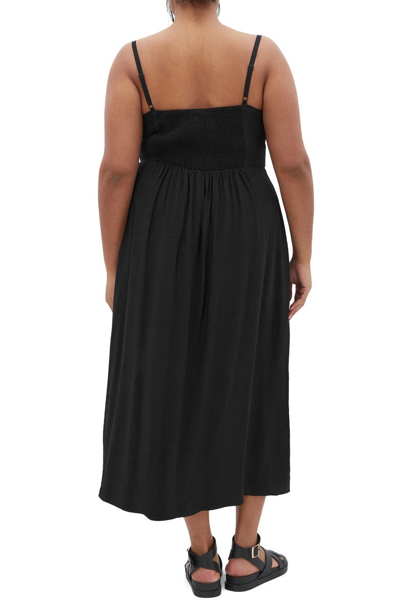 City Chic Sweet Pea Sleeveless Dress, Alternate, color, Black