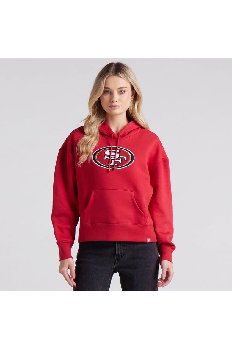 Women's Fanatics Scarlet San Francisco 49ers Legacy Fleece Pullover Hoodie, Alternate, color, Scarlet