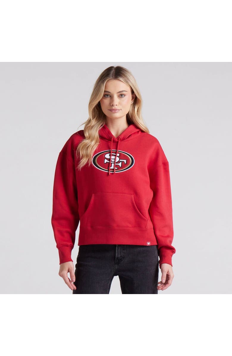 FANATICS Women's Fanatics Scarlet San Francisco 49ers Legacy Fleece Pullover Hoodie, Alternate, color, Scarlet