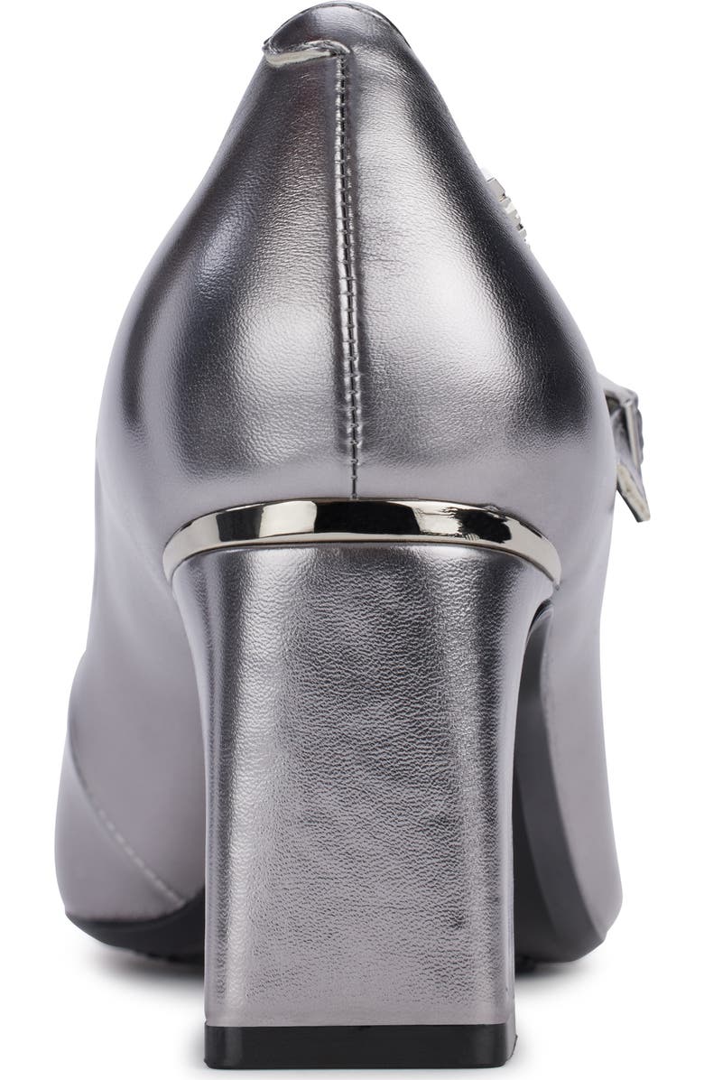 DKNY Samira Pointed Toe Mary Jane Pump, Alternate, color, Nickel