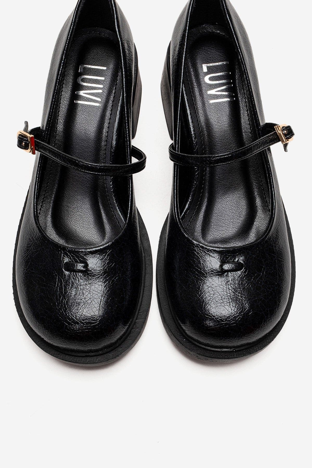 Prologue Shoes Luanda Block Heel Mary Jane Shoes, Alternate, color, Black