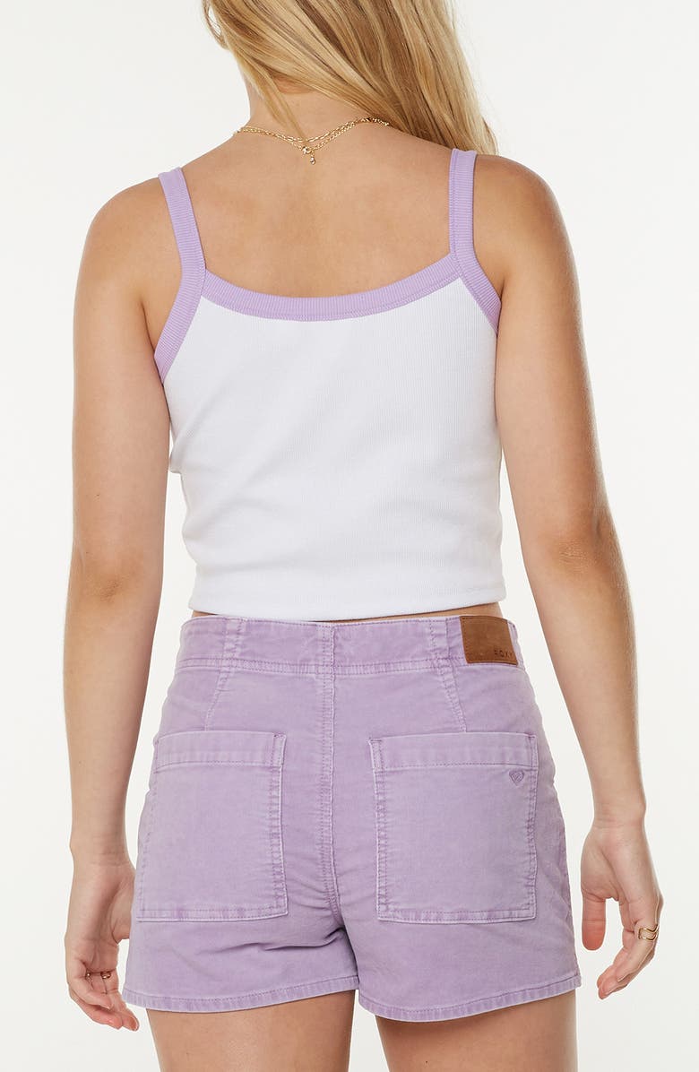 Roxy Sand Bar Crop Camisole, Alternate, color, Lilac Breeze Heart Embroidery
