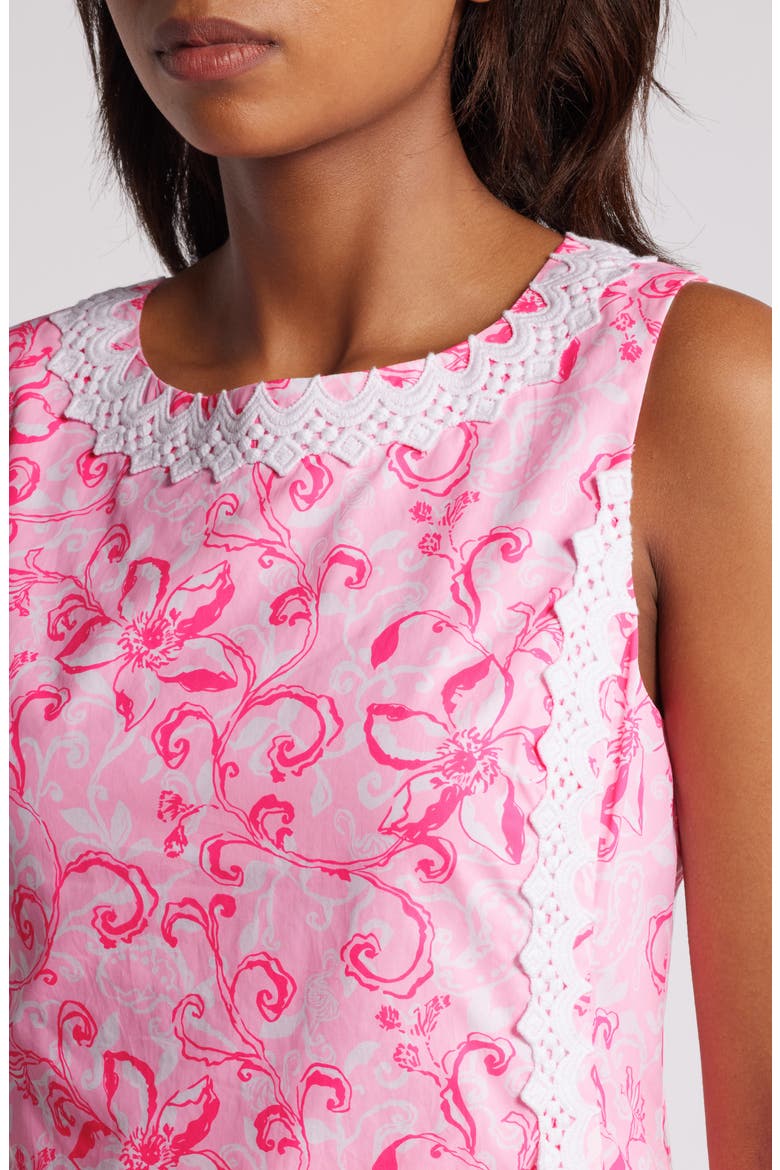 Ginge Mixed Print Cotton Skirt Romper, Alternate, color, CONCH SHELL PINK FLAM