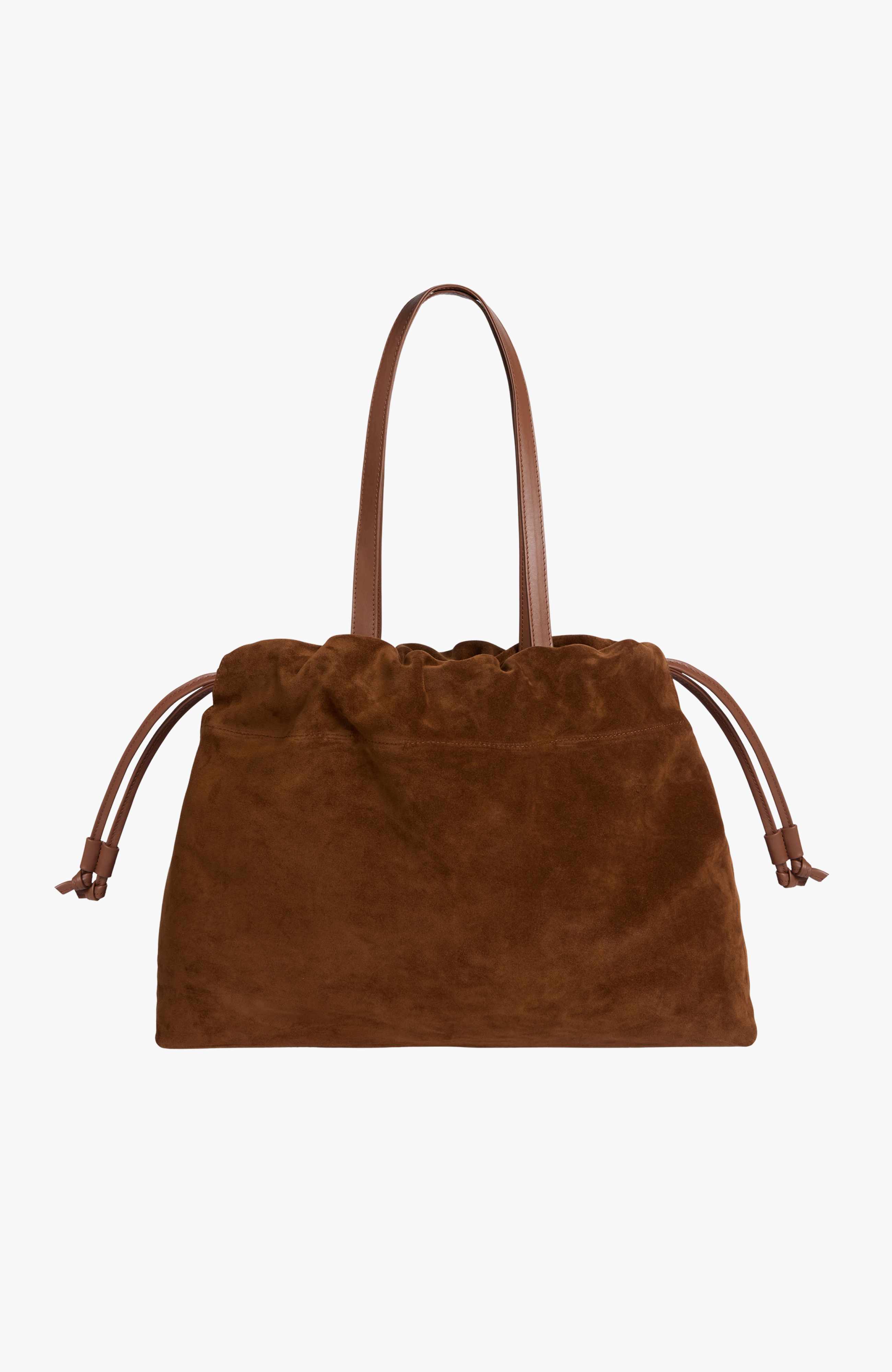 Asisi Large Suede Carryall Tote, Main, color, Caramel Suede