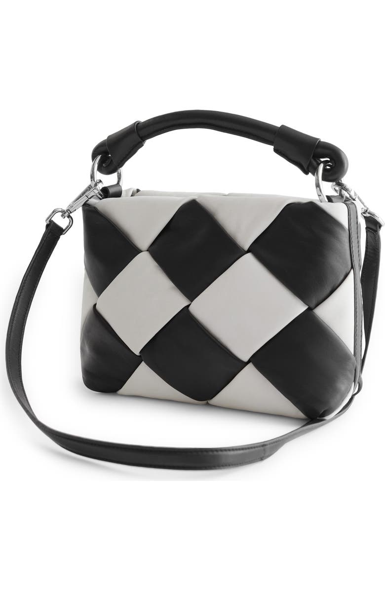 & Other Stories Two-Tone Braided Leather Crossbody Bag, Alternate, color,