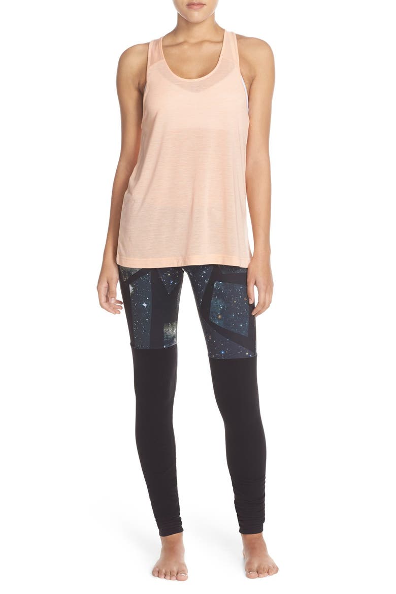 'Goddess' Ribbed Leggings, Alternate, color, VAPOR SPACE/ BLACK