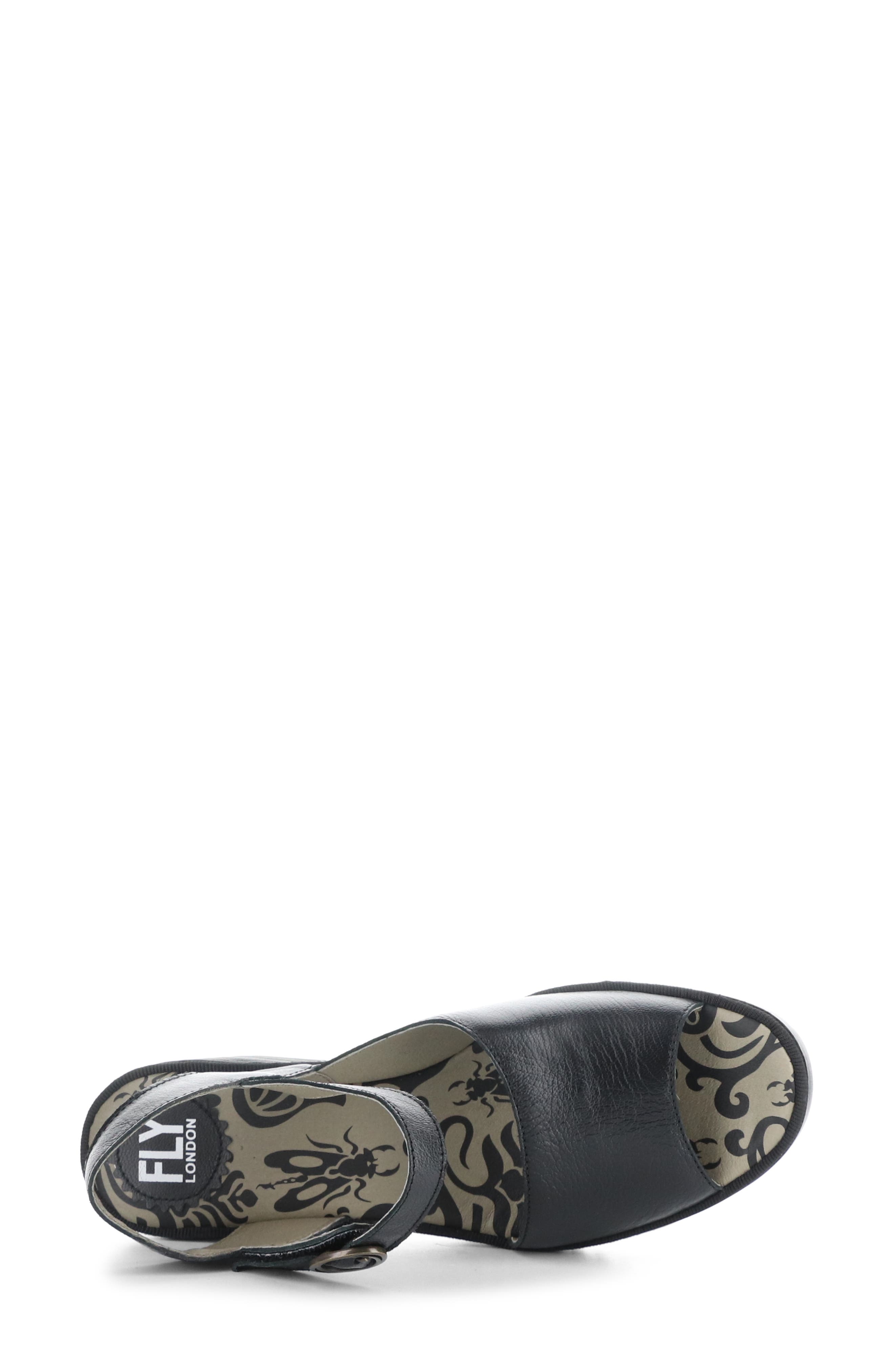 Fly London Wely Block Heel Asymmetric Sandal, Alternate, color, 