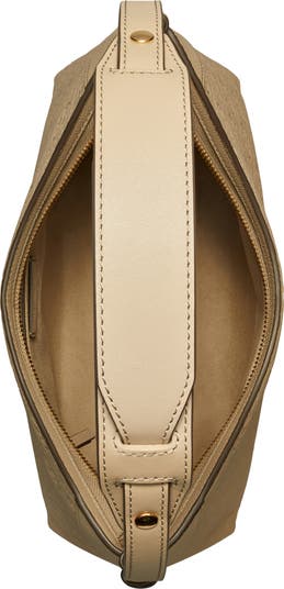 T Monogram Pebble Leather Messenger Bag