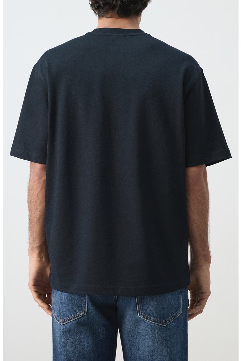 Relaxed Fit Heavyweight Cotton T-Shirt, Alternate, color, NAVY