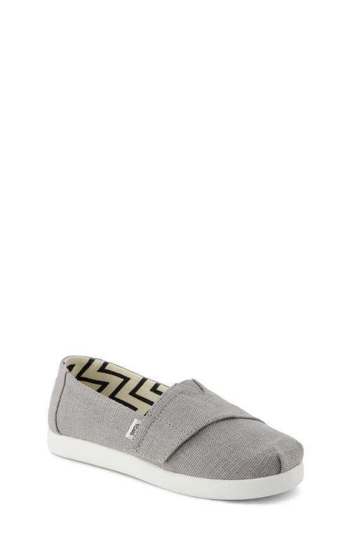 Toms Kids' Alpargata Sneaker In Grey