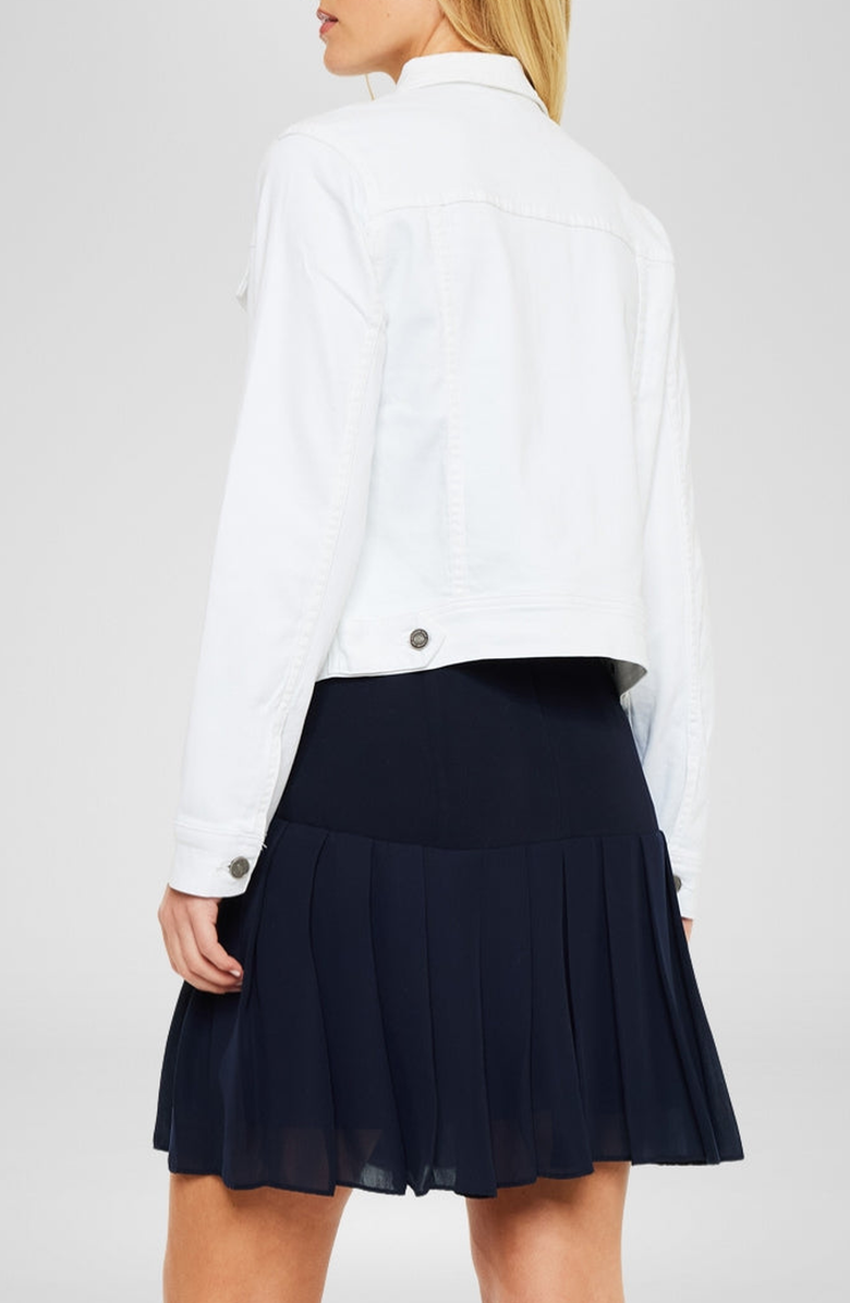 KanCan Yumi Denim Jacket, Alternate, color, White