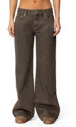 EDIKTED Zahra Low Rise Baggy Wide Leg Jeans