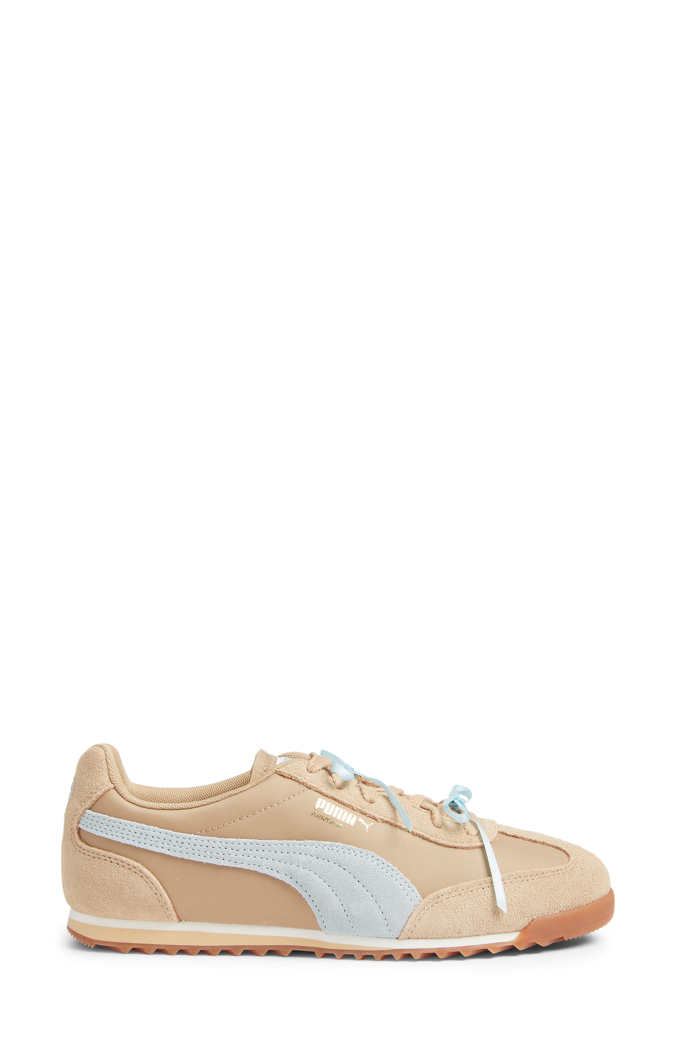 PUMA Arizona Bow Sneaker, Alternate, color, Sand Dune/ Fresh Water