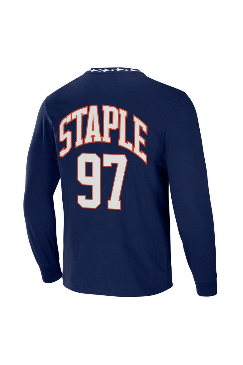 Men's NFL x Staple Navy Denver Broncos Core Team Long Sleeve T-Shirt, Alternate, color, Navy