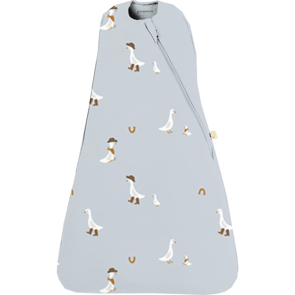 Gunamuna Swaddle Sleep Bag, 1.0 Tog In Blue
