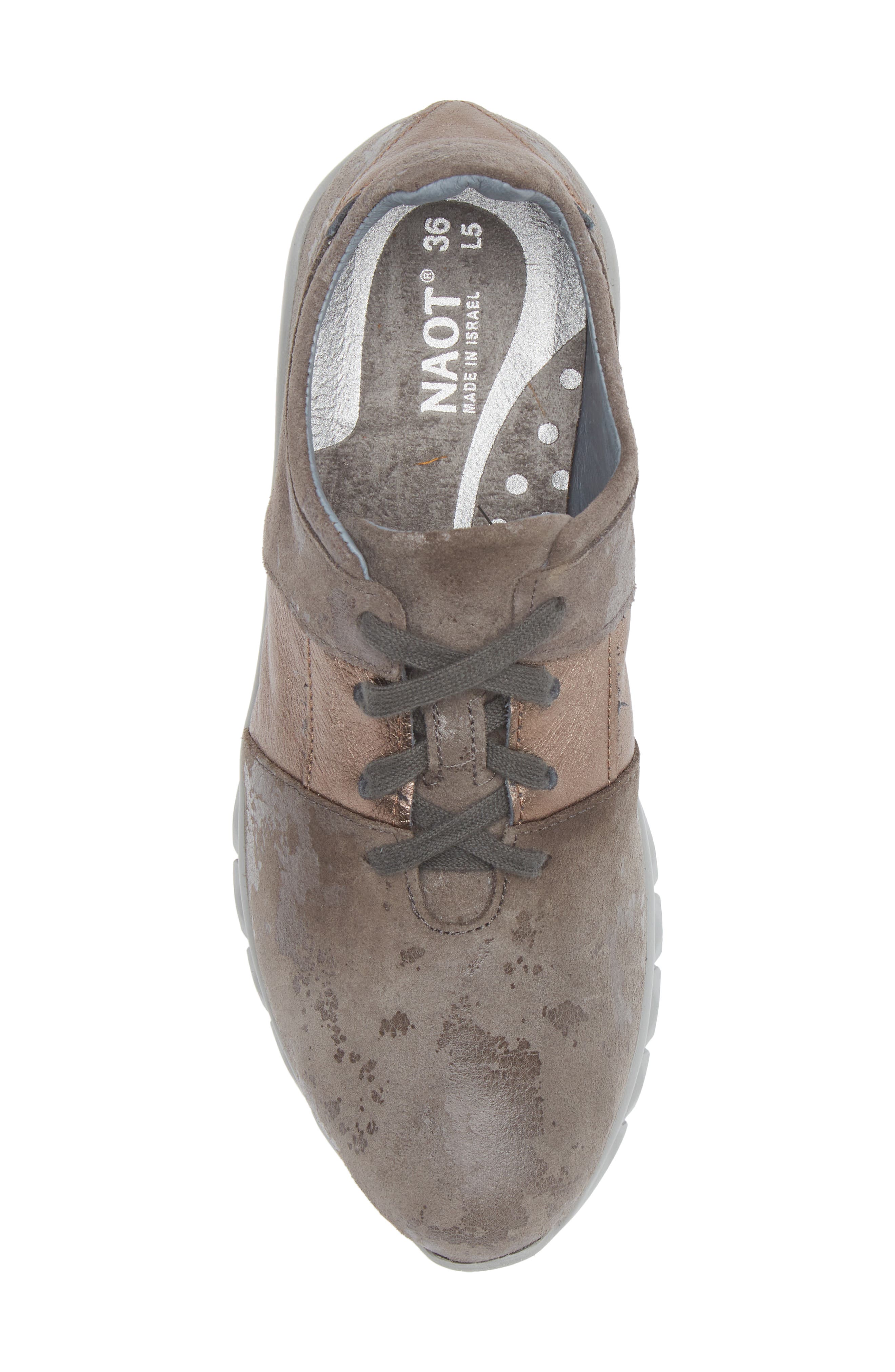 Naot Buzz Sneaker, Alternate, color, Gray Marble Suede