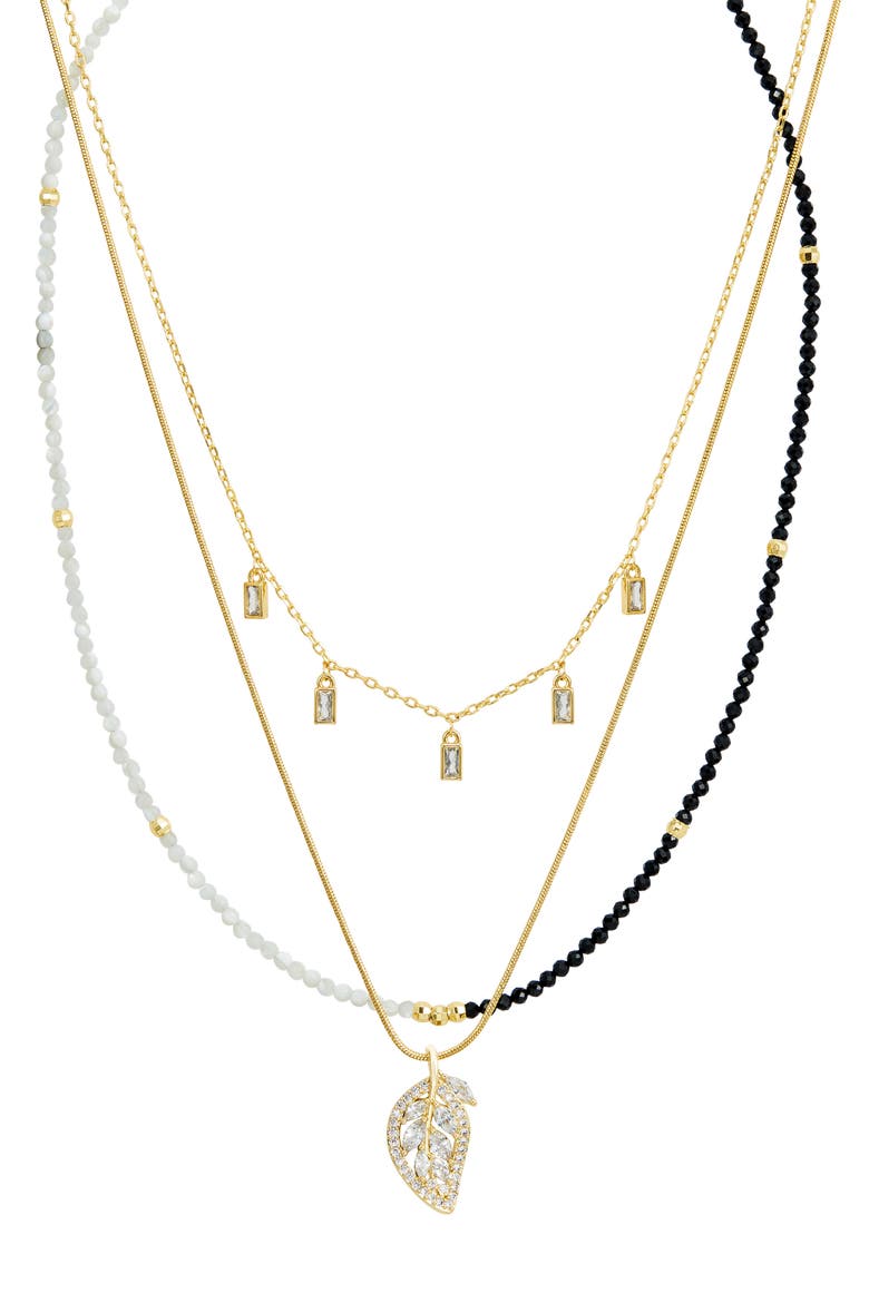 Set of 2 Necklaces, Main, color, YELLOW
