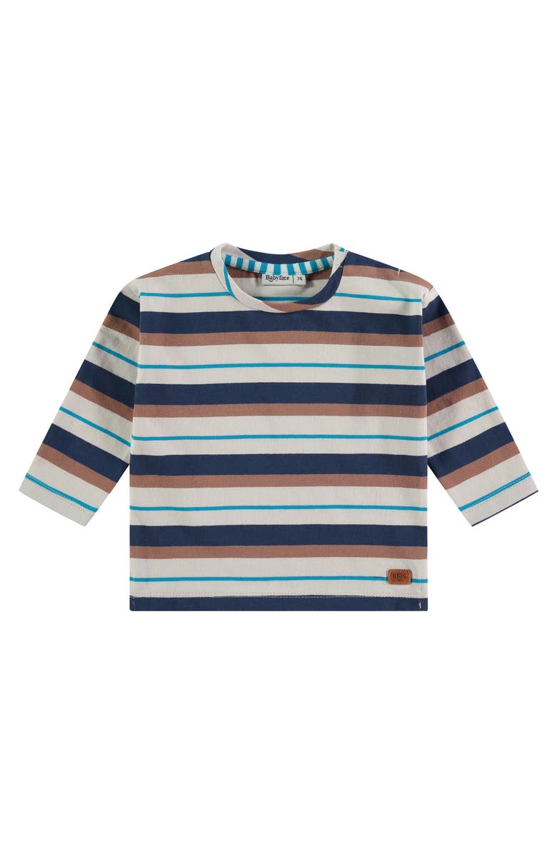 BABYFACE Multi-Tone Stripe Long Sleeve T-Shirt, Main, color, Blue