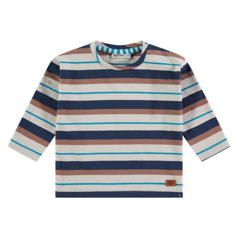 Multi-Tone Stripe Long Sleeve T-Shirt