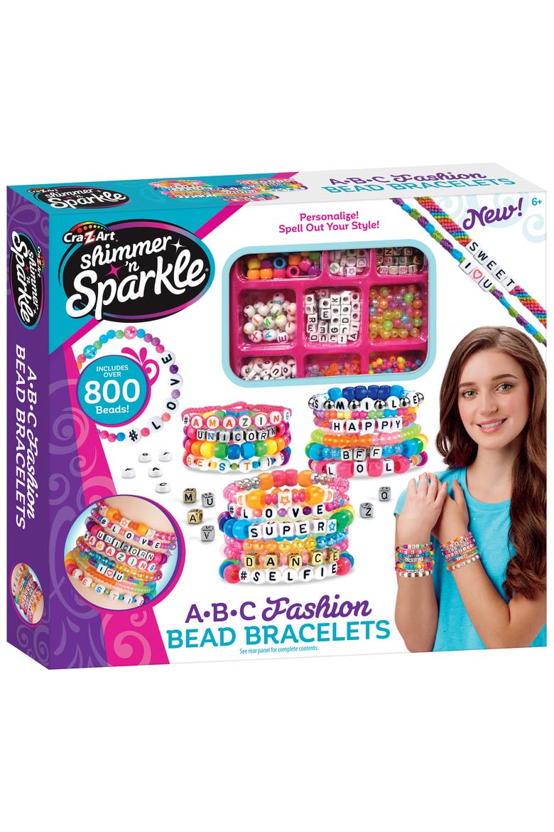 Abc Fashion Diy Bead Bracelets Kit, Main, color, Multicolored