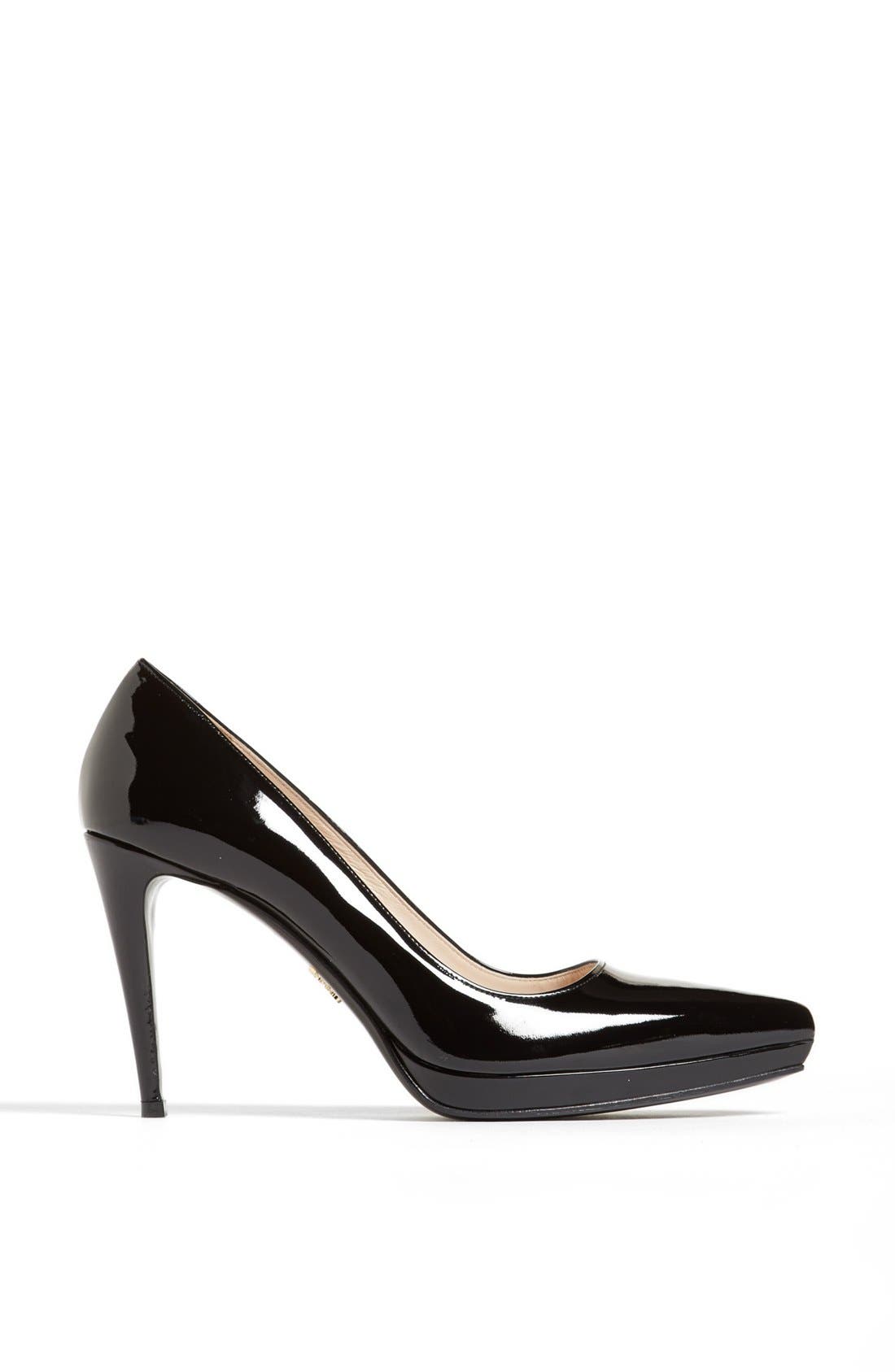 Prada Pointy Toe Platform Pump, Alternate, color, 