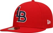 New Era Men's New Era Red Louisville Bats Authentic Collection Road 59FIFTY Fitted Hat