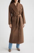 HOUSE OF CB Cocoon Wool Blend Shawl Collar Coat