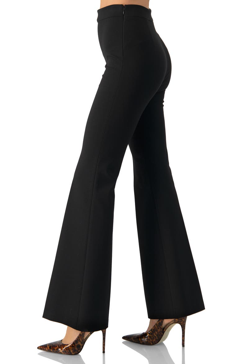 Flared Trousers, Alternate, color, Black