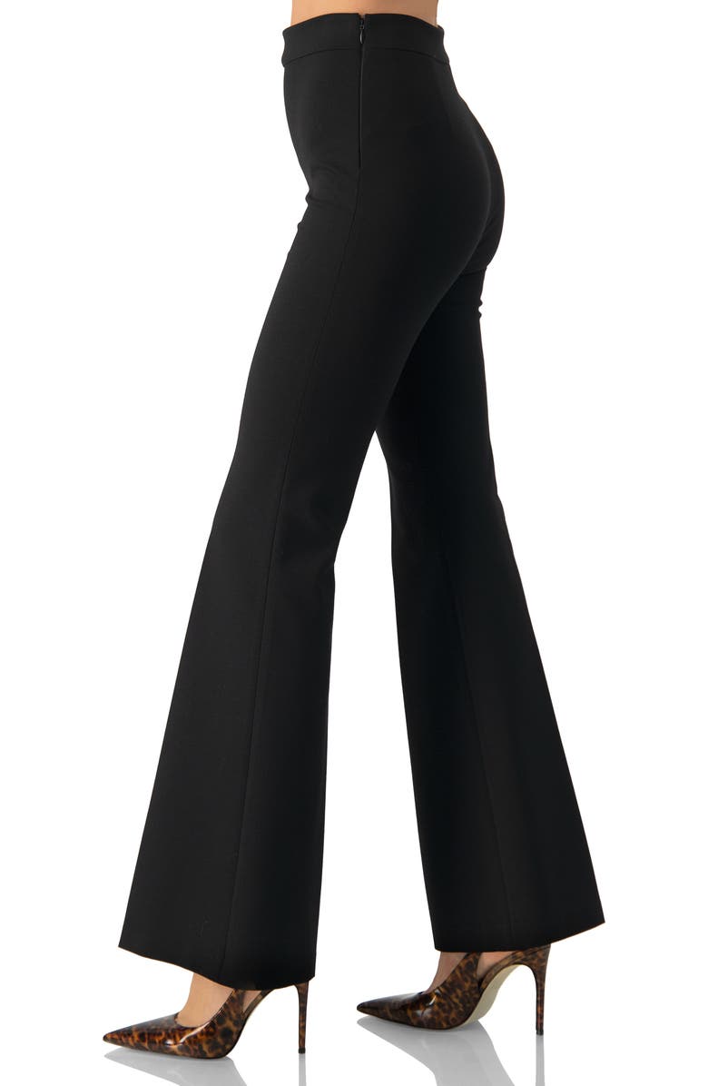 IVONNE Flared Trousers, Alternate, color, Black