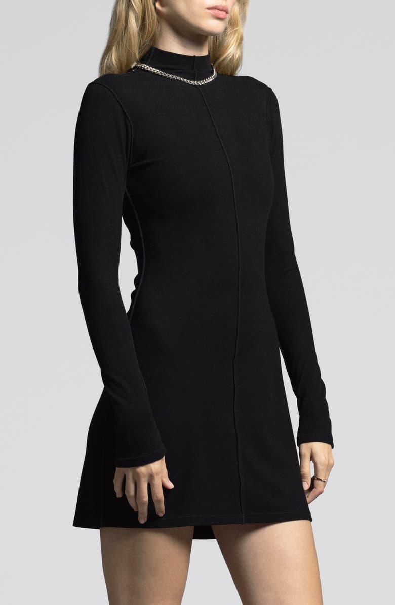 WEEKEND LOS ANGELES Marisol Long Sleeve Jersey Minidress, Alternate, color, 