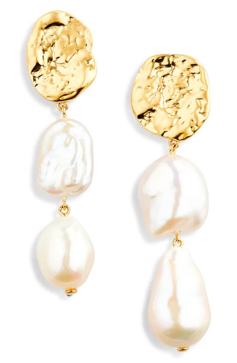 Capri Freshwater Pearl Drop Earrings