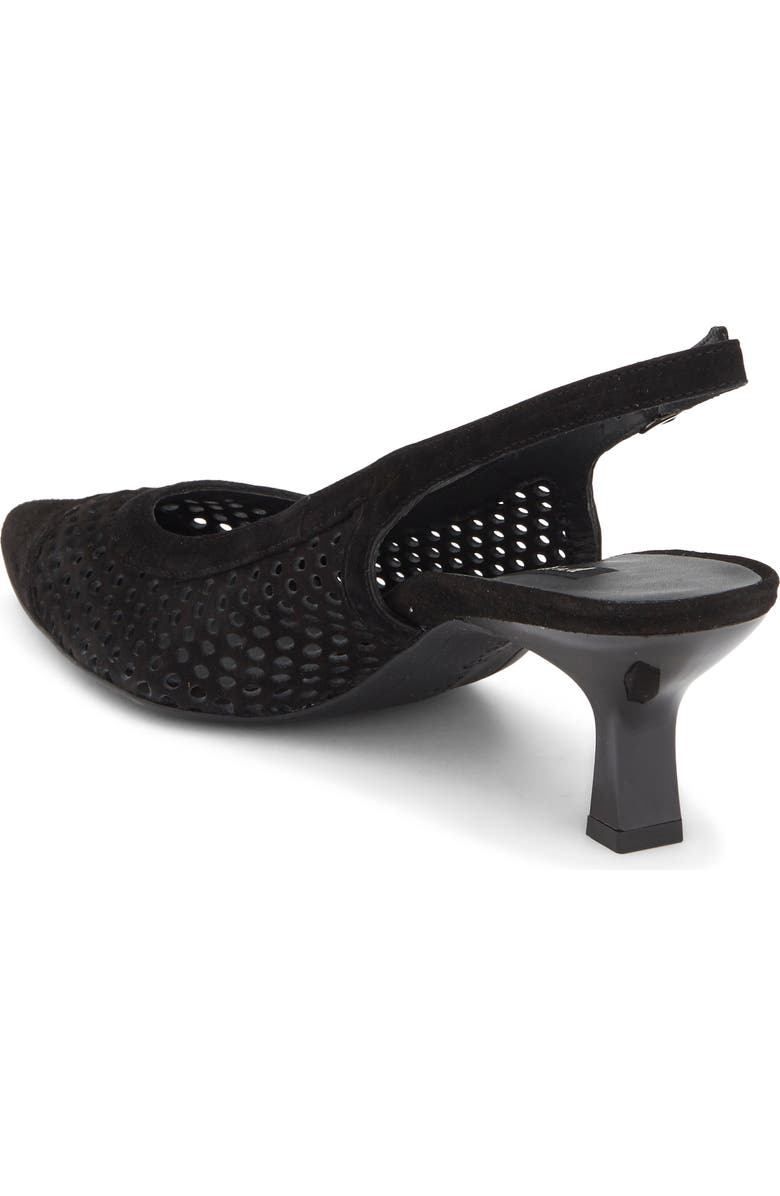 Paul Green Derby Slingback Pump, Alternate, color, Black Suede