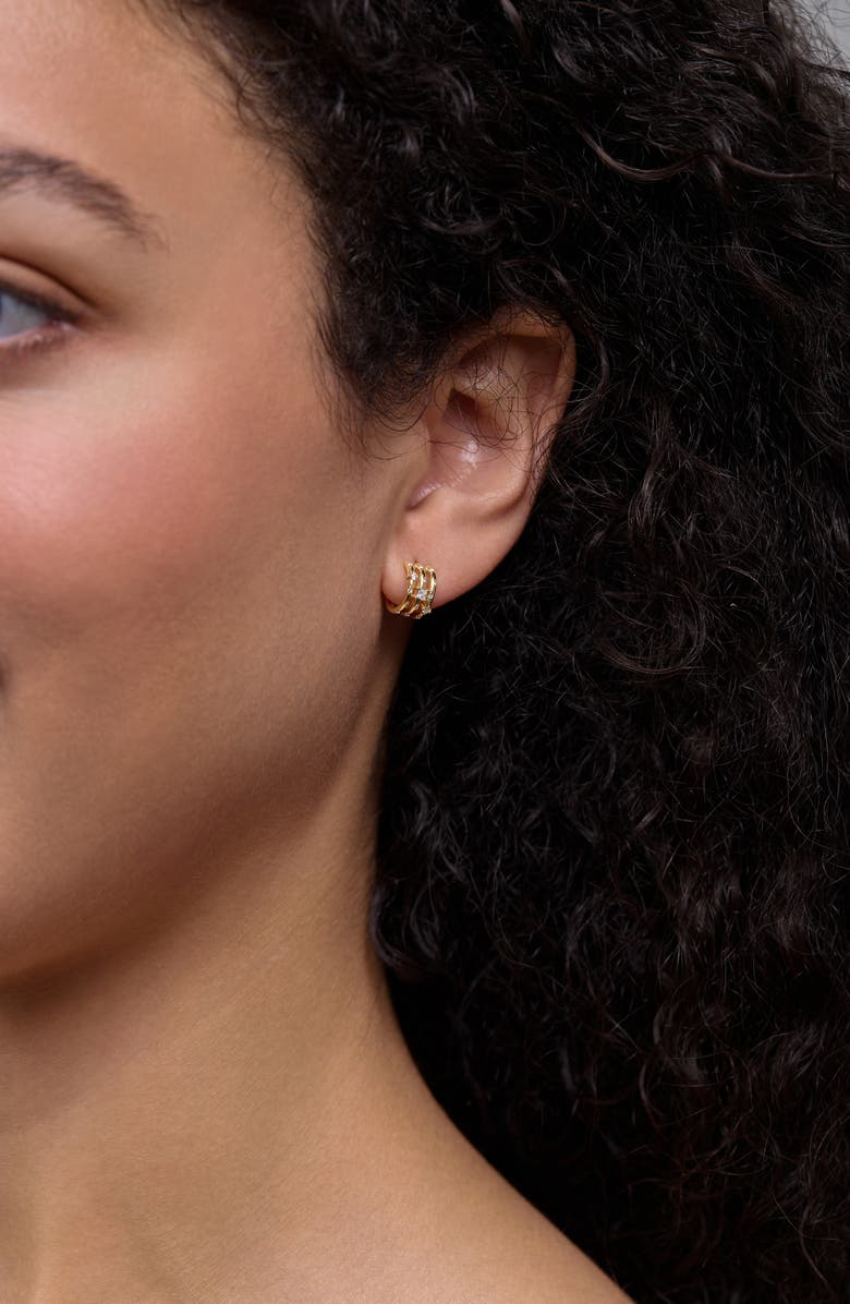 Bony Levy Solstice Diamond Triple Hoop Earrings, Alternate, color, 18K Yellow Gold