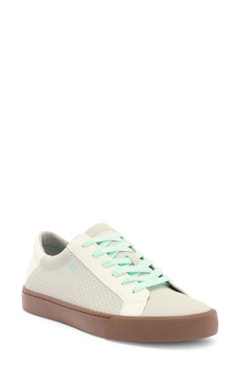 Mykos Vita Perforated Low Top Sneaker In Gray
