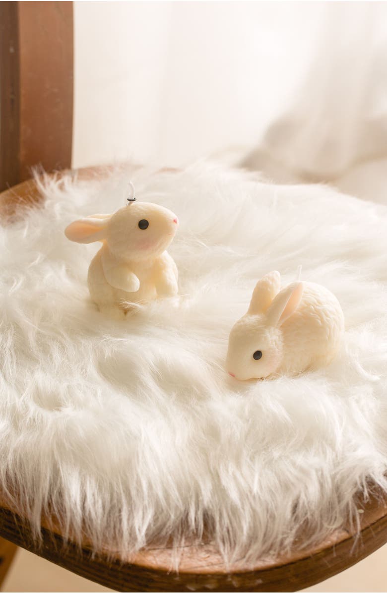Southlake gifts Blushing Bunny Candle, Alternate, color, Looking Up