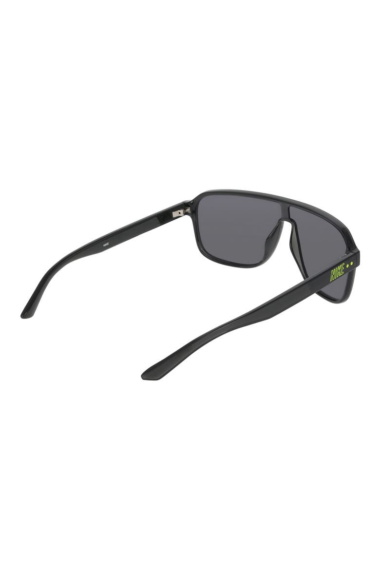 Vintage Flyer 64mm Shield Sunglasses, Alternate, color, SMOKE GREY / CHROME MIRROR